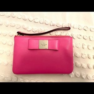 Hot pink Kate spade wristlet, gently used